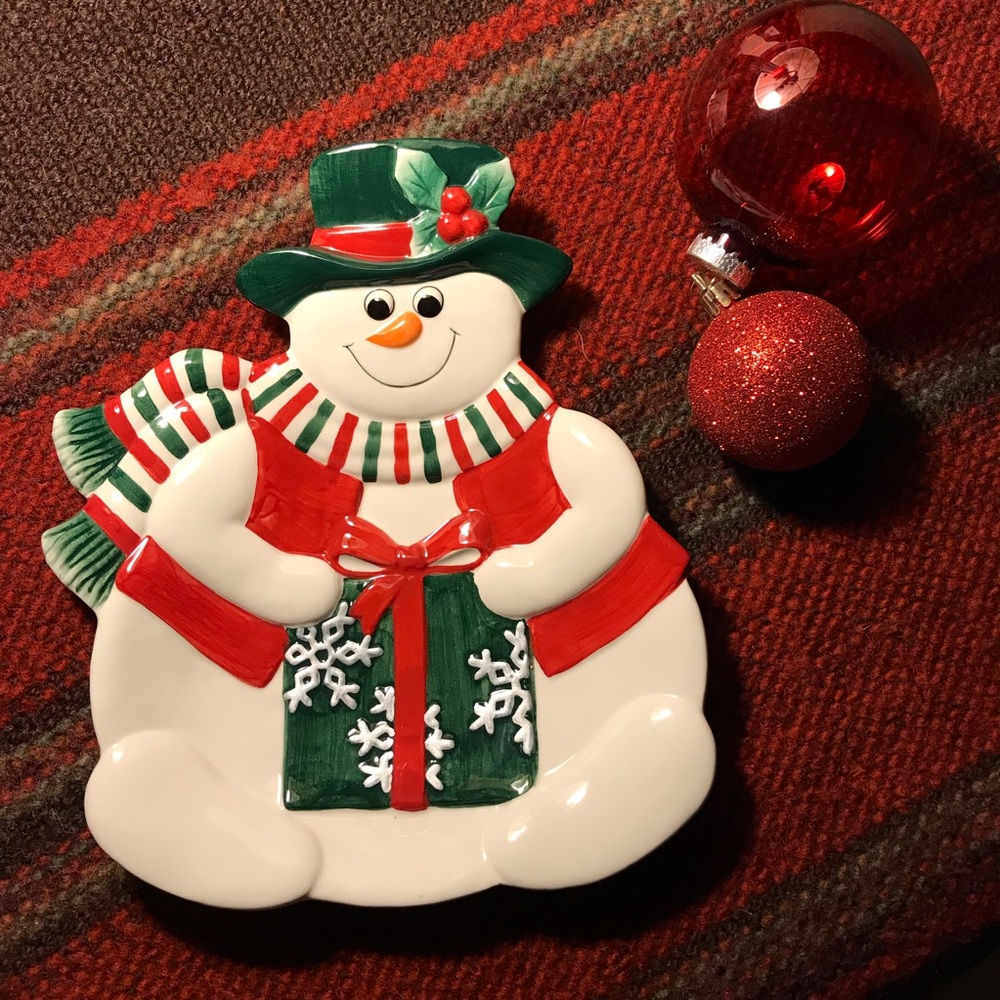 Fitz and Floyd Winter Holidays Canapé Plate